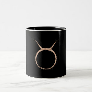 Tasse 2 Couleurs TAURUS Le Taureau Rose Or Rose Astrologie Zodiaque