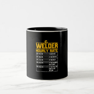 Tasse 2 Couleurs Taux horaire mignon de souder Cadeau pour souder