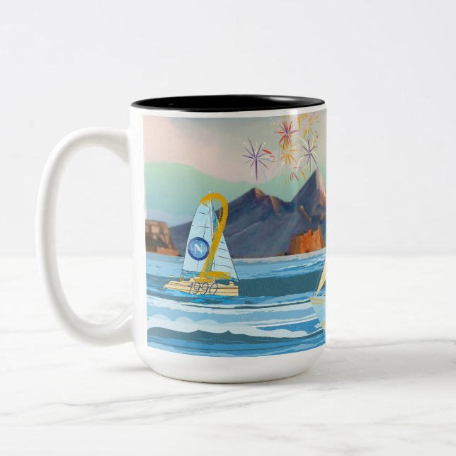 Tasse 2 Couleurs Tazza commémororativa scudetto Napoli 2023 (Gauche)