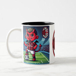 Tasse 2 Couleurs Tazza Milan calcio