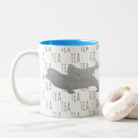 Tea Aquarelle Océan Animal Mère Bébé Beluga