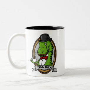 Tasse 2 Couleurs Tea Rex Drôle T-Rex Dinosaur Plaisanterie