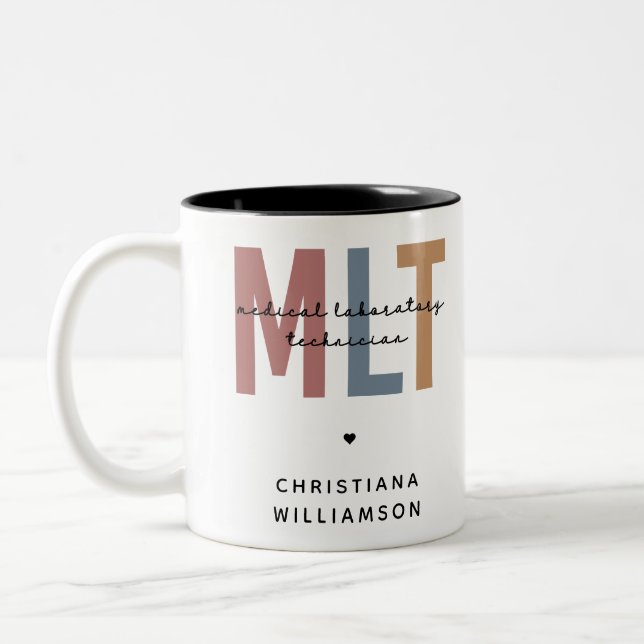 Tasse 2 Couleurs Technicien de laboratoire Médicale MLT personnalis (Gauche)