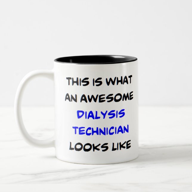 Tasse 2 Couleurs technicien en dialyse, génial (Gauche)