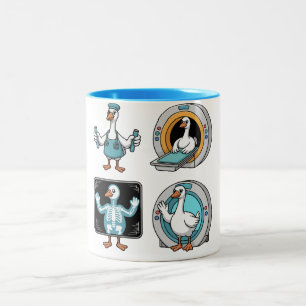 Tasse 2 Couleurs Technologue en radiologie Silly Goose, drôle de ra