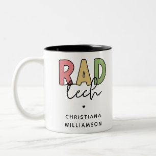 Tasse 2 Couleurs Technologue radiologique sur mesure Rad Tech Radio