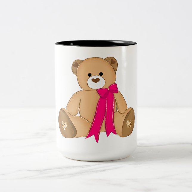 TASSE 2 COULEURS TEDDDY BEAR CUP (Centre)