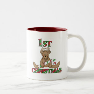 Tasse 2 Couleurs Teddy Bear Very 1st Christmas Tshirts and Gifts