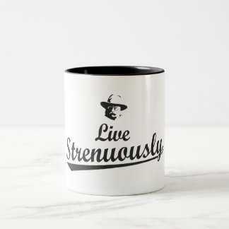 Tasse 2 Couleurs Teddy Roosevelt vit avec force
