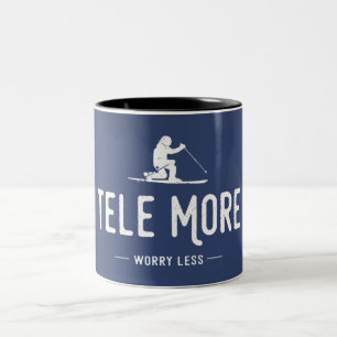 Tasse 2 Couleurs Tele More Worry Less