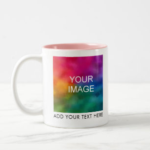 Tasse 2 Couleurs Téléchargez votre photo ou logo Modèle élégant mod