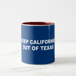 Tasse 2 Couleurs Tenir La Californie Hors Du Texas