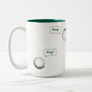 Tasse 2 Couleurs Tennis de table Ping-pong
