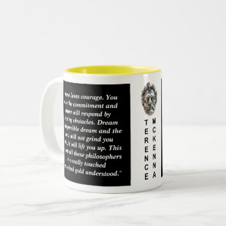Tasse 2 Couleurs Terence Mckenna Citation personnalisée Philosophie