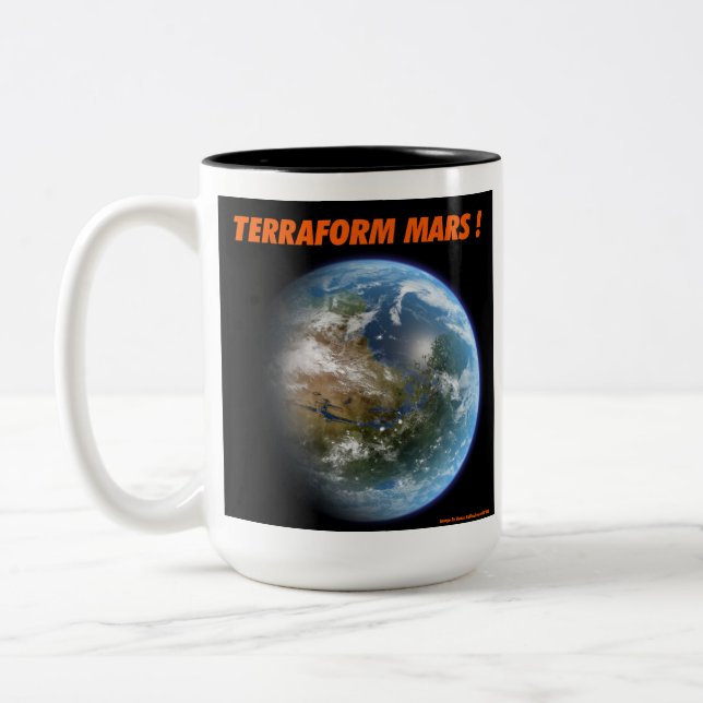 Tasse 2 Couleurs Terraforme Mars (Gauche)