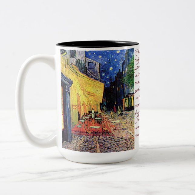 Tasse 2 Couleurs Terrasse Café (Gauche)