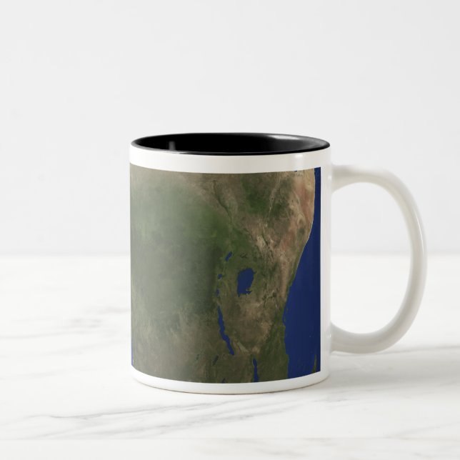 Tasse 2 Couleurs Terre avec couverture terrestre sur l'Afrique (Droit)
