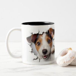 Tasse 2 Couleurs Terrier Jack Russell  
