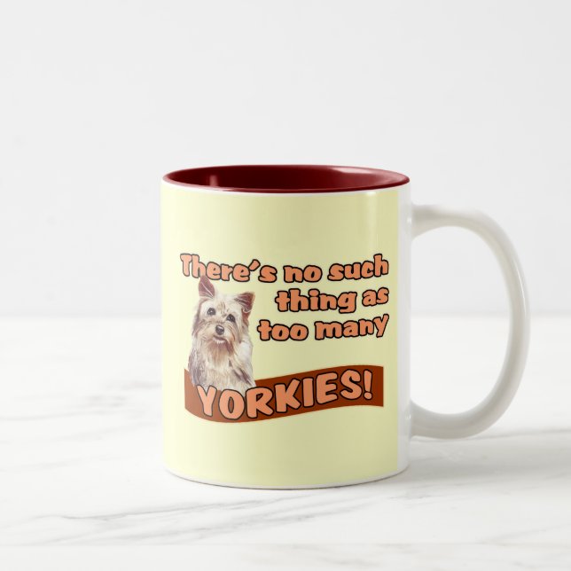 TASSE 2 COULEURS TERRIERS DE YORKSHIRE (Droit)