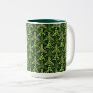 Tasse 2 Couleurs Tessalisation géométrique de la mousse de Bishamon