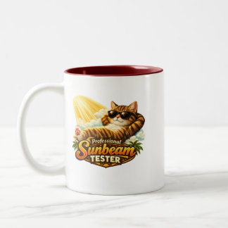 Tasse 2 Couleurs Testeur de rayon de soleil professionnel Chat drôl