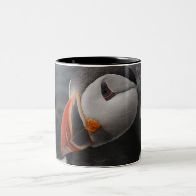 Tasse 2 Couleurs Tête de macareux (Centre)