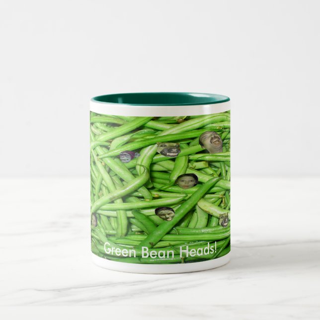 Tasse 2 Couleurs Têtes de haricots verts ! (Centre)