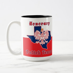 Tasse 2 Couleurs Texan polonais honoraire