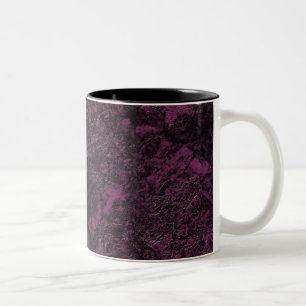 Tasse 2 Couleurs Texture cuir bordeaux