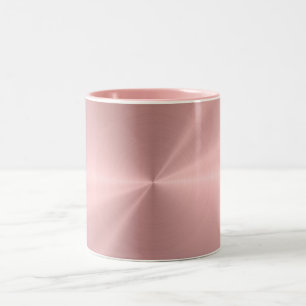 Tasse 2 Couleurs Texture radiale métallique personnalisée d'or rose