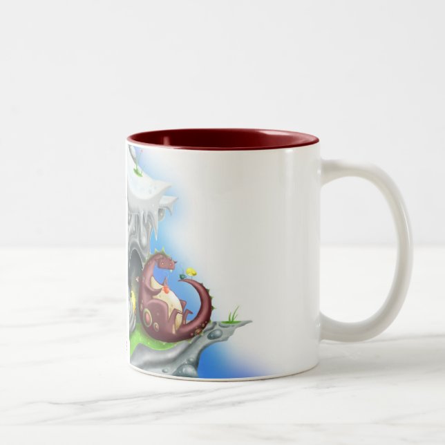 Tasse 2 Couleurs Thé de dragon (Droit)