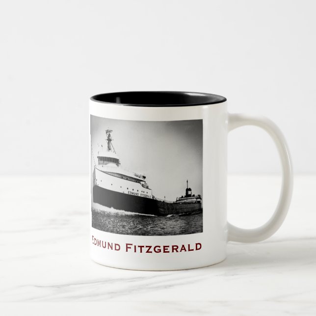 Tasse 2 Couleurs The Edmund Fitzgerald with Crew Names (Droit)