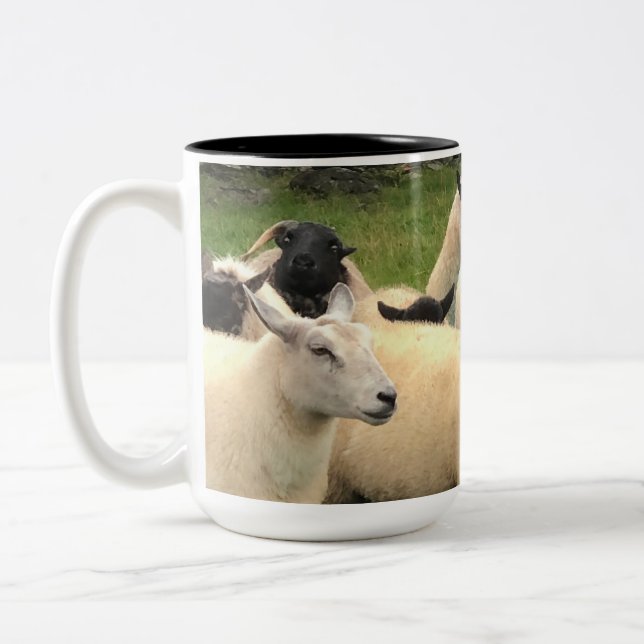 Tasse 2 Couleurs thé et café de mouton irlandais (Gauche)