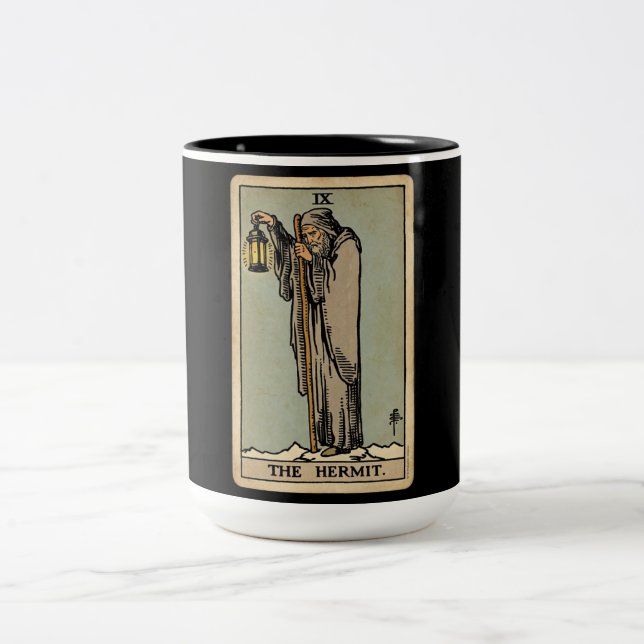 Tasse 2 Couleurs The Hermit Tarot (Centre)
