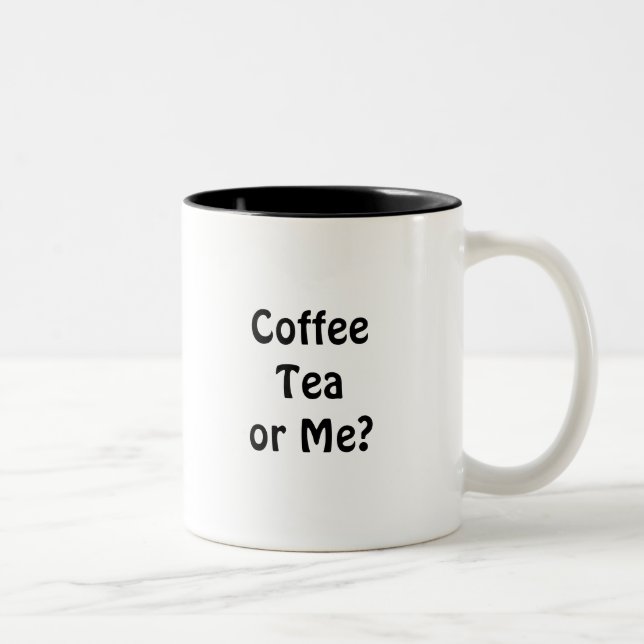 Tasse 2 Couleurs Thé ou moi de café ? (Droit)