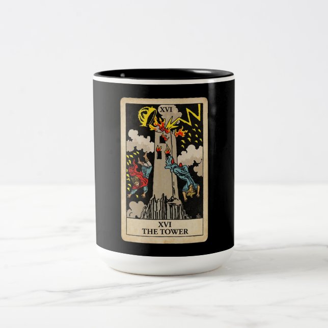 Tasse 2 Couleurs The Tower Tarot (Centre)