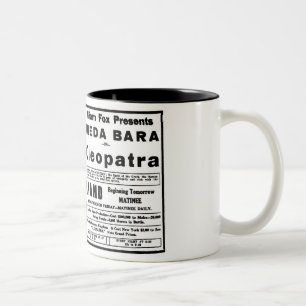 Tasse 2 Couleurs Theda Bara Cléopâtre 1918