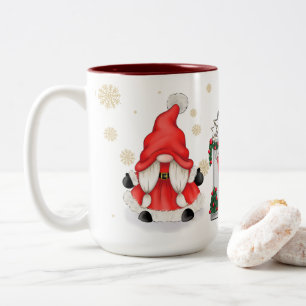 Tasse 2 Couleurs Thème Noël Gnome Noël