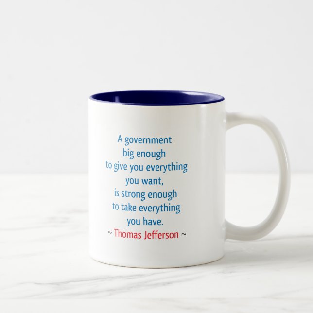 Tasse 2 Couleurs Thomas Jefferson #1 (Droit)