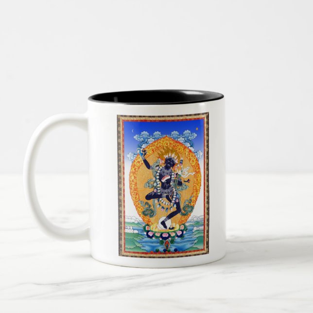 Tasse 2 Couleurs Tibétain Thangka Vajravarahi Nairatma (Gauche)