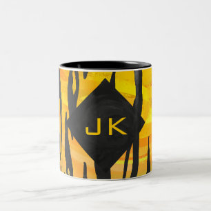 Tasse 2 Couleurs Tiger noir et orange