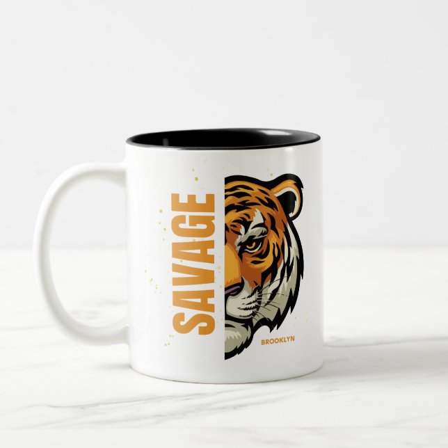 Tasse 2 Couleurs Tigre (Gauche)