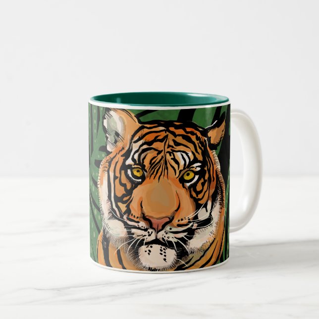 Tasse 2 Couleurs Tigre (Devant droit)