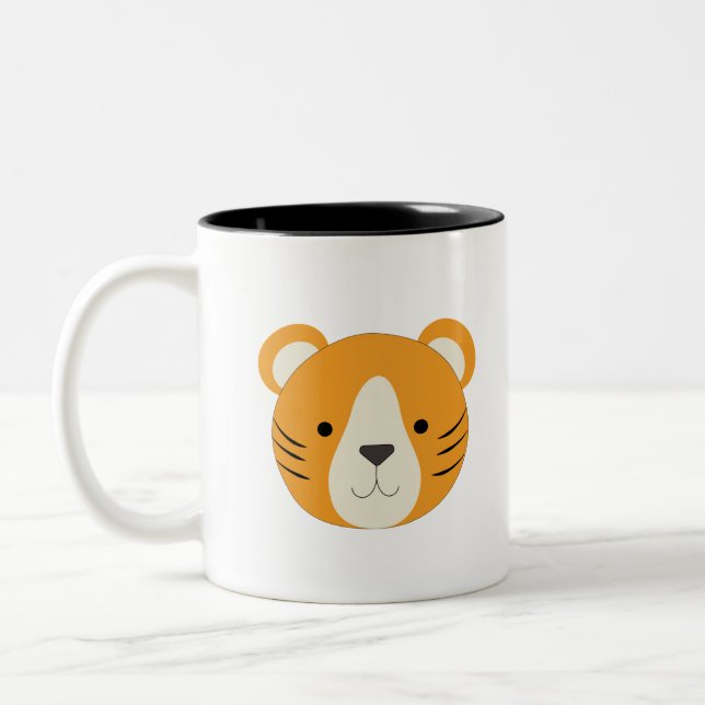 Tasse 2 Couleurs Tigre adorable (Gauche)