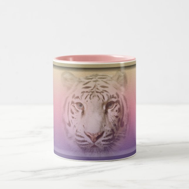 Tasse 2 Couleurs Tigre blanc Mug02 (Centre)