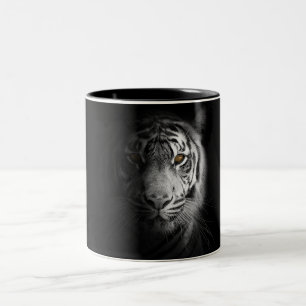 Tasse 2 Couleurs Tigre, photo de tigre, stupéfiant,