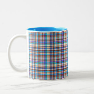Tasse 2 Couleurs Tissu à carreaux Imprimé à carreaux Motif-57688
