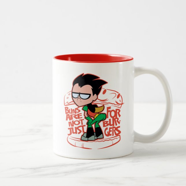 Tasse 2 Couleurs Titans Ados, partez ! | Roboty Booty Scooty Buns (Droit)