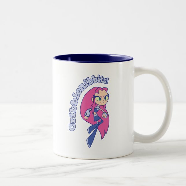 Tasse 2 Couleurs Titans Ados, partez ! | Starfire "Cribblenibbits!" (Droit)