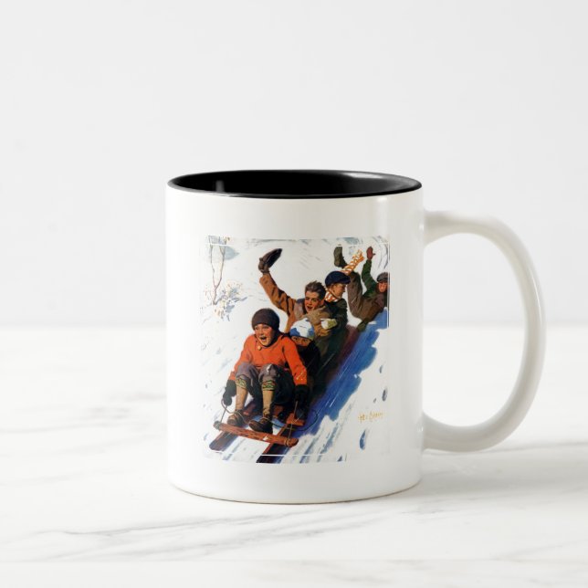 Tasse 2 Couleurs Tobagganing (Droit)